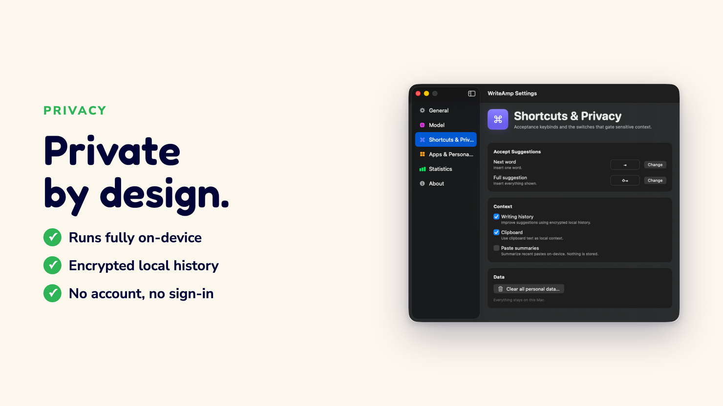 Stop Mailing Your Drafts to a Server: On-Device Writing Tools, Rated Honestly